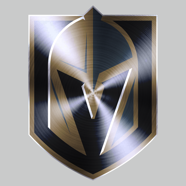 Vegas Golden Knights Stainless steel logo vinyl decal